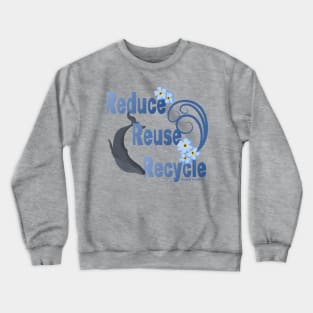 Whale Reduce reuse recycle Crewneck Sweatshirt